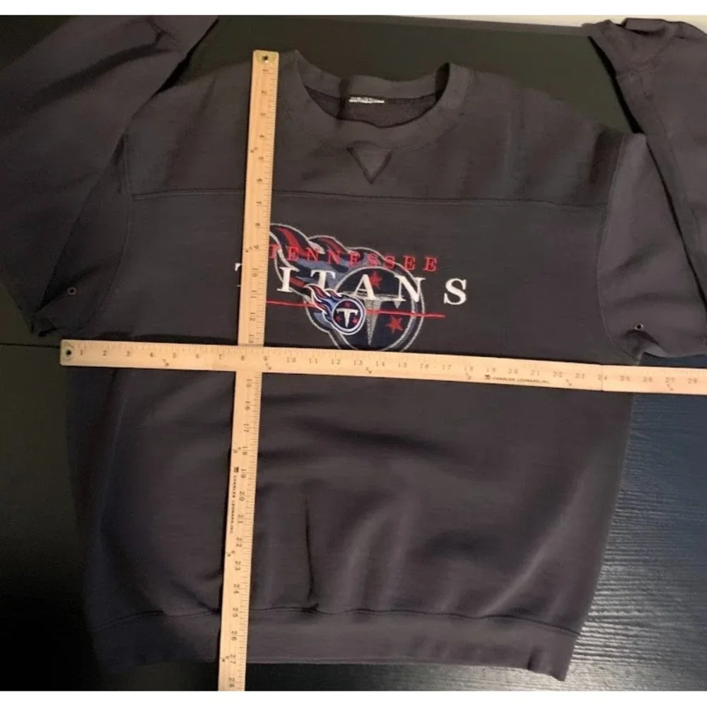 Vintage Tennessee Titans Football Embroidered Pullover Crewneck‎ Sweatshirt